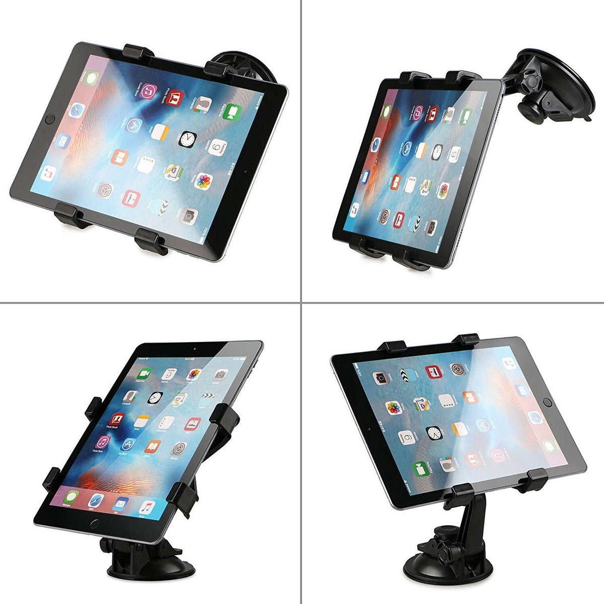 Suport Auto Pentru Tableta 7-10 inch, Ventuza, Reglabil, Premium Holder, Negru