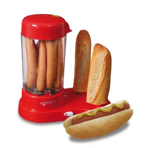 Aparat pentru preparat Hot Dog, 450W, Rosu