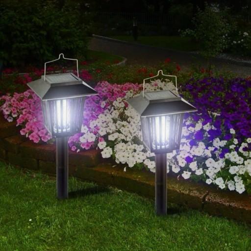 Lampa Solara Anti-Insecte 2 in 1 cu LED UV si Lumina Decorativa, Exterior/Interior, 3 Tipuri de Montaj, IP44, Autonomie 12hh