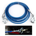 Cablu din otel  pentru tractare auto, carlige de remorcare cu siguranta, 8mm x 4M, capacitate 3 tone