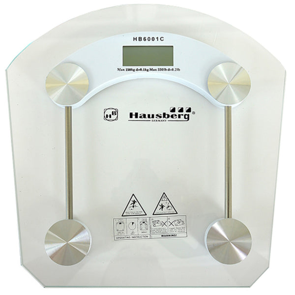 Cantar corporal , display LCD, inchidere automata, indicator baterie, 150 kg, Sticla transaparenta