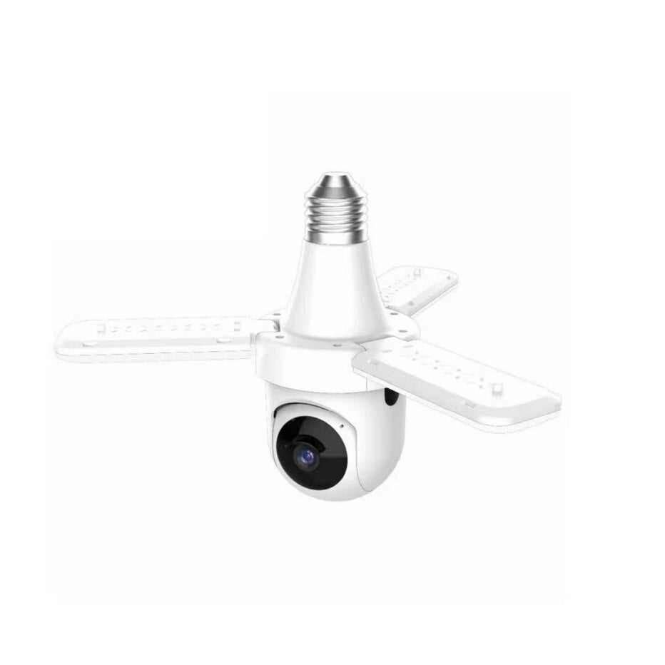 Camera de supraveghere tip bec E27, 4MP HD, WiFi/4G, PTZ 360, audio bidirectional, night vision