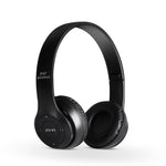 Casti Bluetooth Wireless Over Ear Pliabile Sport Cu Microfon Incorporat P47, negru