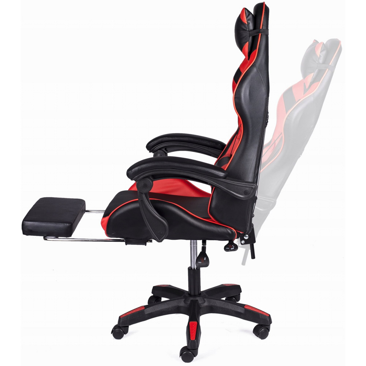RESIGILAT - Scaun Gaming Racing SpeedX GT, Piele Ecologică, Recliner, Perne Ergonomice și Suport pentru Picioare