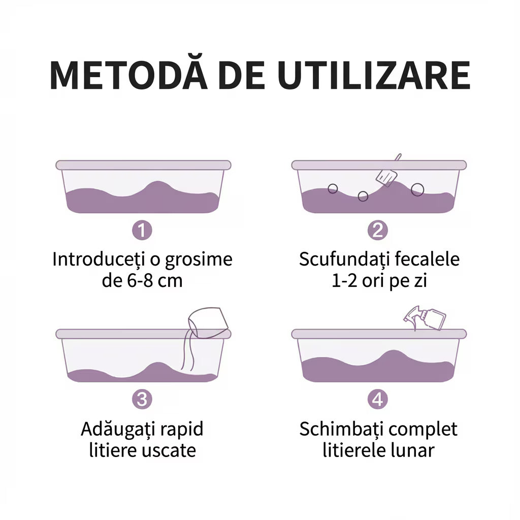 Litiera pentru pisici din tofu 6L, Formare rapida a bulgarilor, Absorbtie ridicata, Control eficient al mirosurilor