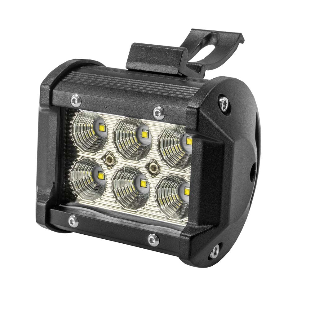 Proiector LED Auto Offroad 6 LEDuri 18W 12V - 24V Dreptunghiular