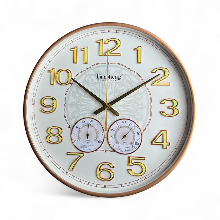 Ceas de perete cu cifre fosforescente, 34 cm, Design modern si decorativ