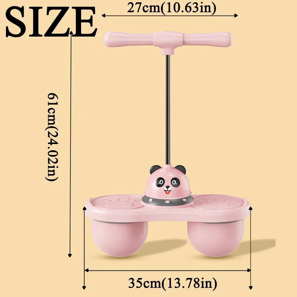 Jucarie de Sarituri pentru Copii cu Maner Ergonomic si Baza Antialunecare – Design Panda