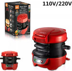 Aparat de facut burgeri sau sandwich-uri RAF 600W, Rosu