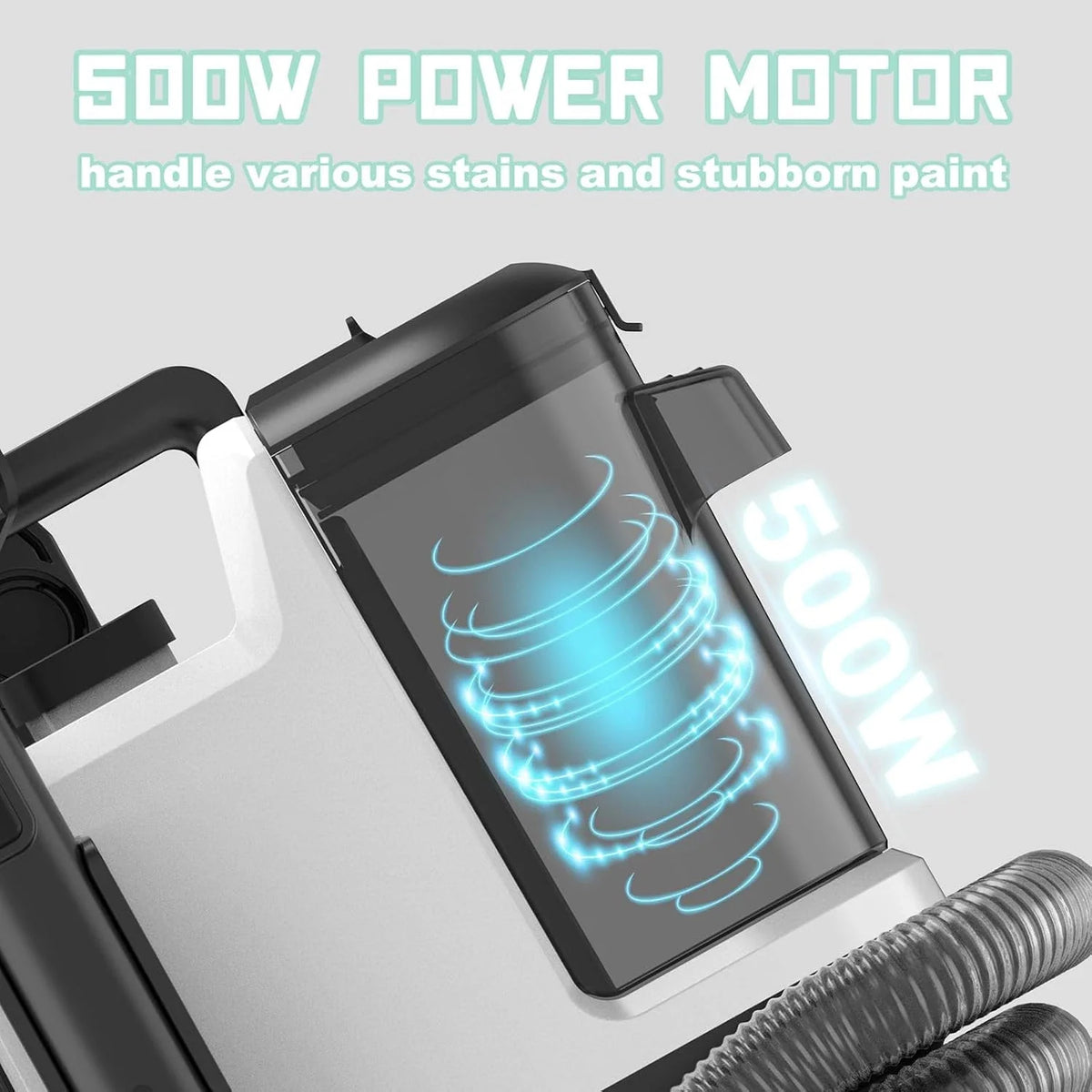 Aspirator Profesional de Curatare prin Injectie-Extractie, Curatator de pete textile, Saltele, Covoare, Tapiserii, Mochete, Podele, 500W
