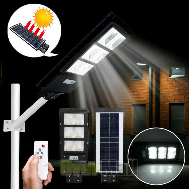 RESIGILAT - Lampa stradala proiector LED cu panou fotovoltaic si senzor, 120W/200W/300W
