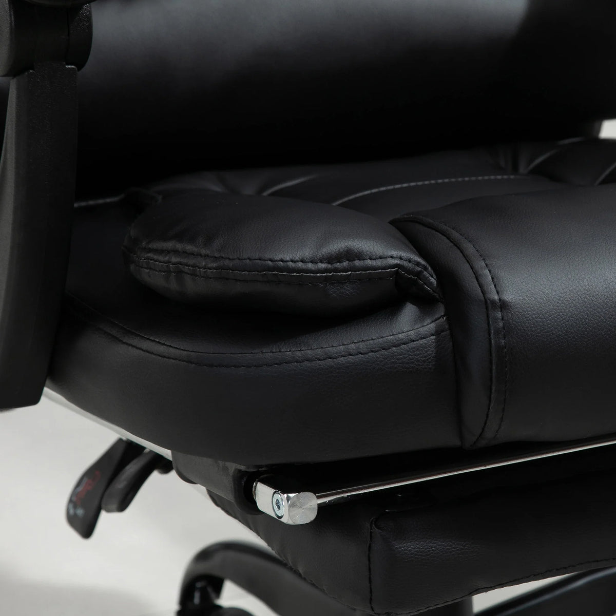 Scaun de Birou Ergonomic Directorial, Piele Ecologică, Recliner și Suport pentru Picioare