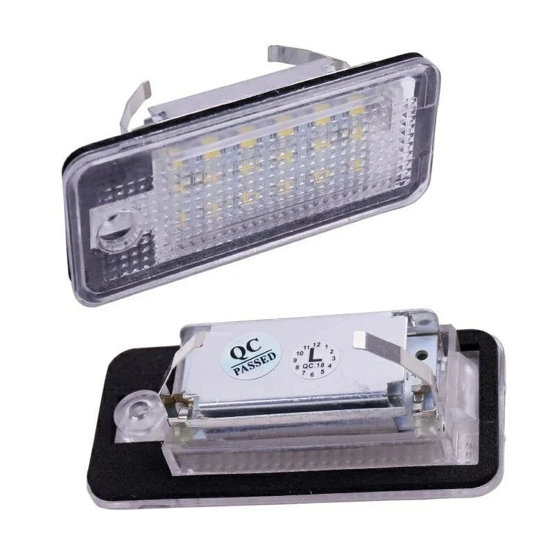 Set 2 lampi LED numar Audi A3 A4 B6 B7 A5 A6 A8 Q7, Canbus, Plug & Play, fara eroare
