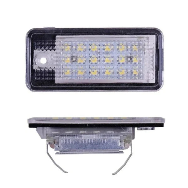 Set 2 lampi LED numar Audi A3 A4 B6 B7 A5 A6 A8 Q7, Canbus, Plug & Play, fara eroare