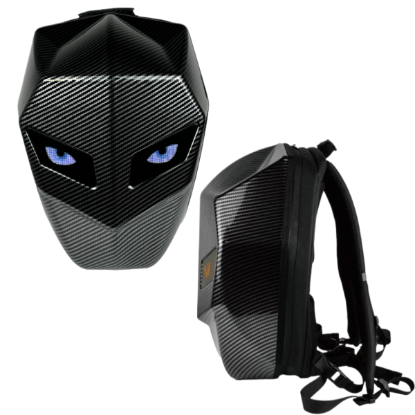 Ghiozdan moto Led, impermeabil, compartiment laptop 15.6, extensie pentru casca