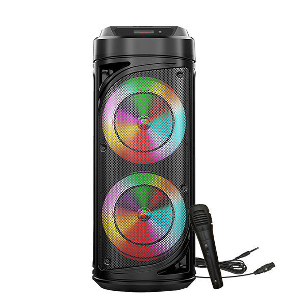 RESIGILAT - Boxa portabila Wireless ZQS 6212 30W LED, telecomanda, microfon