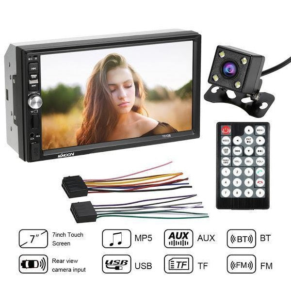 Player Auto MP5 Cu Display Touchscreen 7 Inch, Bluetooth, Slot USB Si MicroSD - Tenq.ro