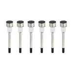 Lampa solara stick inox, H 36 cm, set 10 bucati