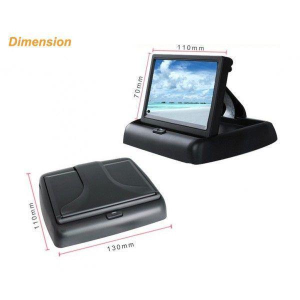 Monitor pliabil TFT LCD 4.3&quot; pentru mersul cu spatele