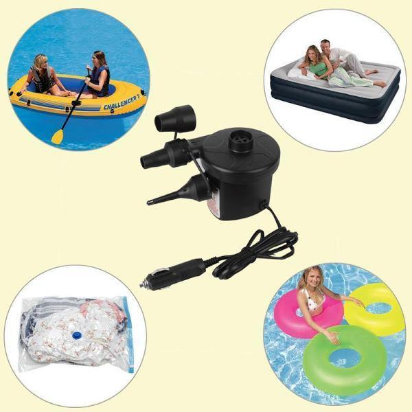 Set Piscina Exterioara Gonflabila + Pompa Electrica 220V pentru Umflare si Dezumflare