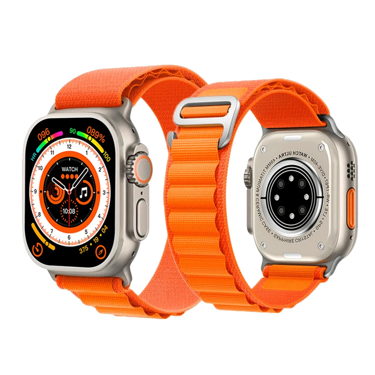 Ceas Smartwatch Z69 Ultra Watch, ecran 2.0&quot;, 2 curele, incarcare wireless