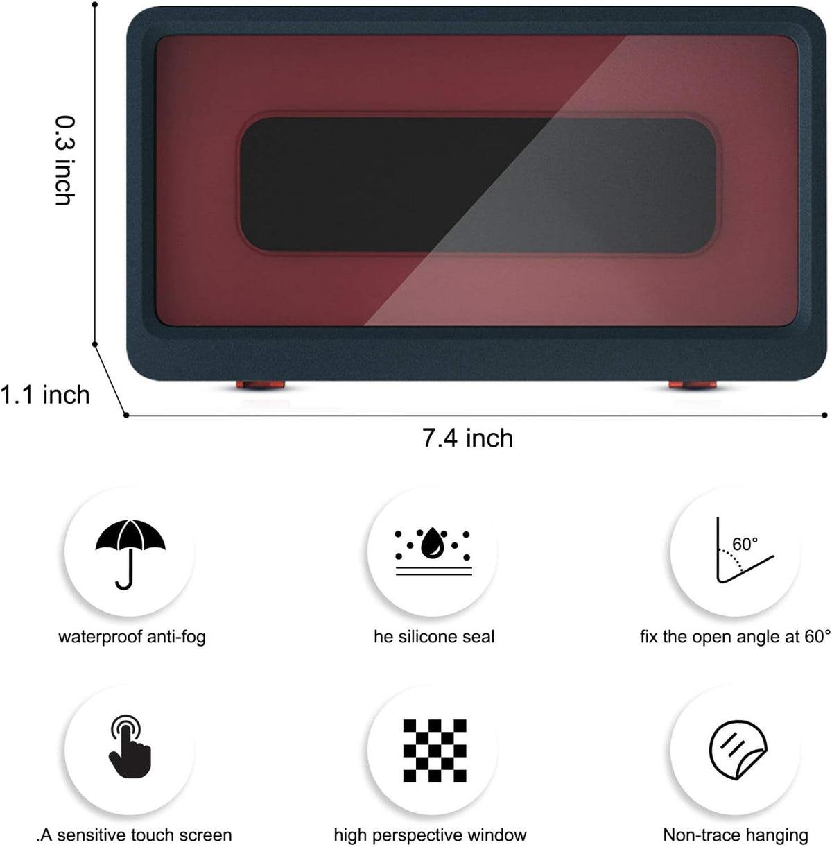 Carcasa Smartphone montare perete universala compatibila 4 - 6.8 inch Anti-Aburire, Waterproof, Touch Screen