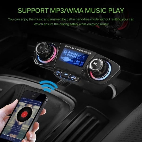 Transmitator FM multifunctional pentru masina cu MP3 Player si Bluetooth
