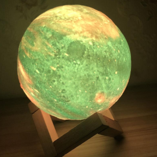Lampa de veghe, 3D Moon Lamp Galaxy, telecomanda