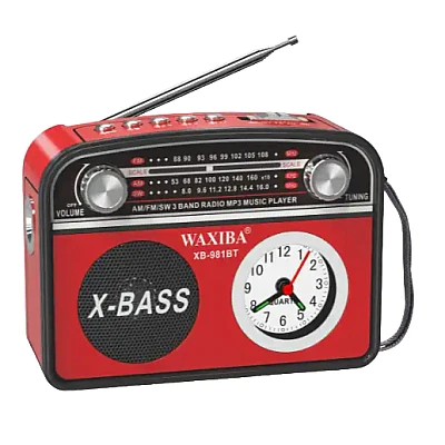 Radio Portabil cu ceas si MP3, XB 981BT