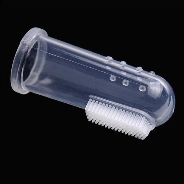 Set 2 periute de dinti degetar din silicon, pentru copii, bebelusi Etapa I 6-18 luni
