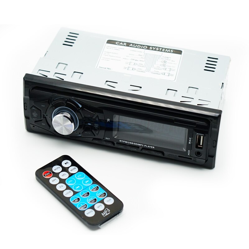 Radio MP3 player auto cu bluetooth, USB, microSD, AUX, 4x60W si telecomanda