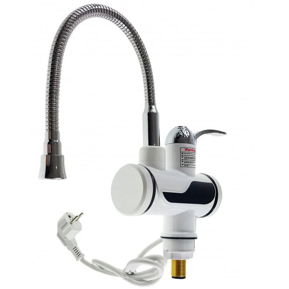 Robinet electric cu display si cap flexibil - pentru apa calda instant
