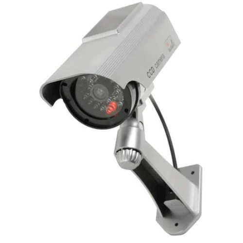 Camera de supraveghere falsa, cu incarcare solara, LED