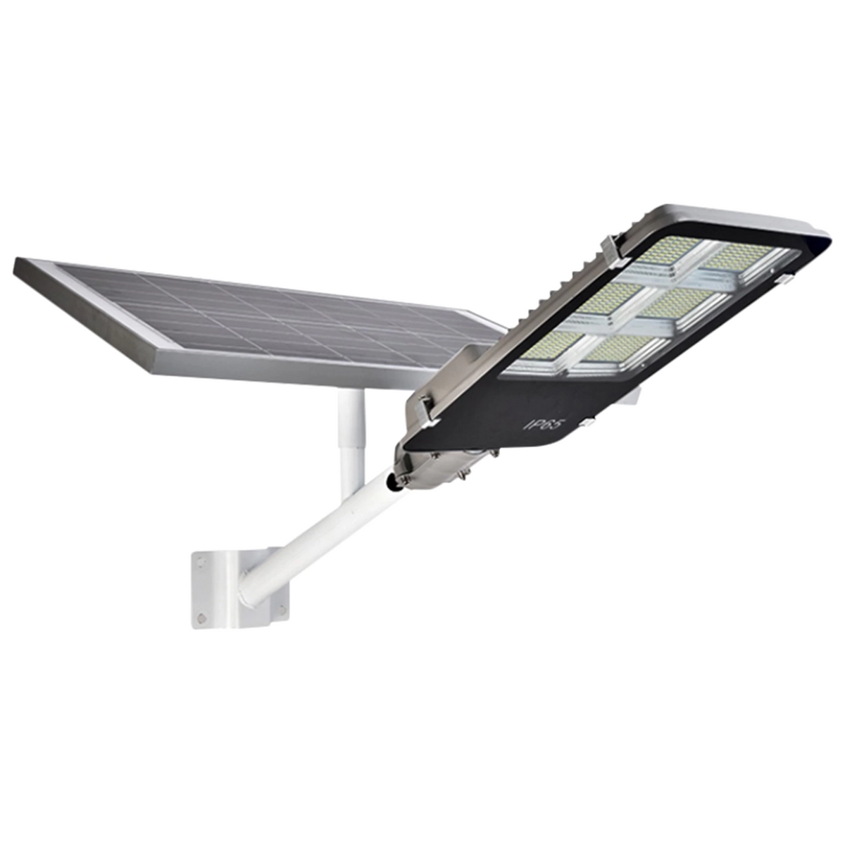 Lampa solara stradala LED SMD, cu panou solar, telecomanda si brat montare