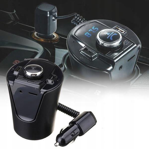 Transmitator auto ElektroStator BX6, Bluetooth, FM, 2 x USB, Negru - Tenq.ro