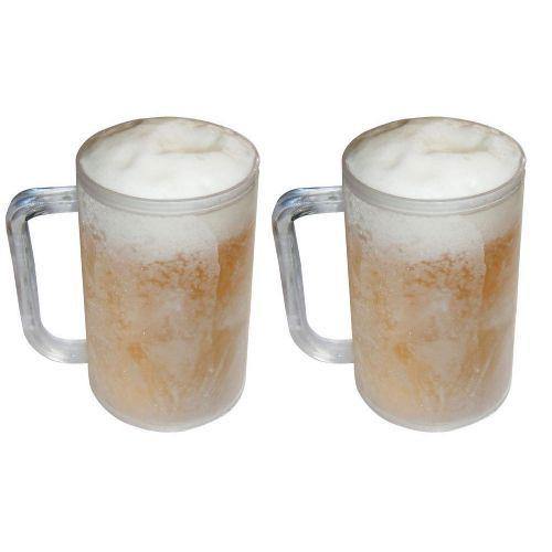 Set 2 x halba de bere cu pereti dubli pentru congelator - Tenq.ro