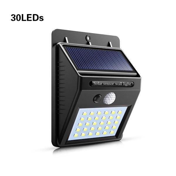 Set 3 x Lampa solara de perete cu senzor miscare 30 LED - Tenq.ro